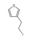 3-(2-iodoethyl)thiophene结构式