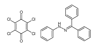 Benzophenon-phenylhydrazon-Chloranil-Komplex结构式