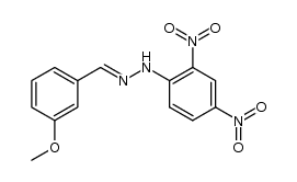 o-Methoxybenzaldehyde 2,4-dinitrophenylhydrazone结构式