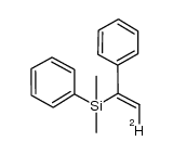 (Z)-dimethyl(phenyl)(1-phenylvinyl-2-d)silane结构式