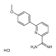 6-(4-methoxyphenyl)pyridine-2-carboximidamide,hydrochloride Structure