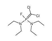 1-(dichloromethylene)-N,N,N',N'-tetraethyl-1-fluorophosphoranediamine Structure