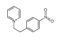 1-[2-(4-nitrophenyl)ethyl]pyridin-1-ium结构式