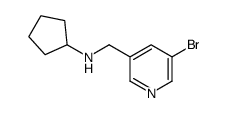 N-[(5-bromopyridin-3-yl)methyl]cyclopentanamine Structure