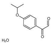 2-(4-异丙氧基苯基)-2-氧代乙醛水合物结构式