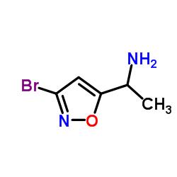 1-(3-Bromo-1,2-oxazol-5-yl)ethanamine结构式