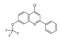 4-Chloro-2-phenyl-7-trifluoromethoxyquinoline结构式