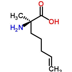 (R)-2-氨基-2-甲基-6-庚酸结构式