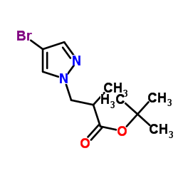 tert-butyl 3-(4-bromo-1H-pyrazol-1-yl)-2-Methylpropanoate Structure