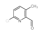 6-chloro-3-methylpyridine-2-carbaldehyde结构式