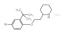 2-{2-[4-Bromo-2-(tert-butyl)phenoxy]-ethyl}piperidine hydrochloride Structure