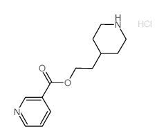 2-(4-Piperidinyl)ethyl nicotinate hydrochloride结构式