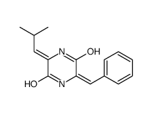 (3Z,6Z)-3-benzylidene-6-(2-methylpropylidene)piperazine-2,5-dione结构式