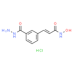 (E)-3-(3-(hydrazinecarbonyl)phenyl)-N-hydroxyacrylamide hydrochloride Structure