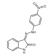 3-(AZA((4-NITROPHENYL)AMINO)METHYLENE)INDOLIN-2-ONE Structure