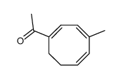 Ethanone, 1-(4-methyl-1,3,5-cyclooctatrien-1-yl)- (9CI) structure