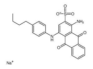 sodium 1-amino-4-[(4-butylphenyl)amino]-9,10-dihydro-9,10-dioxoanthracene-2-sulphonate picture