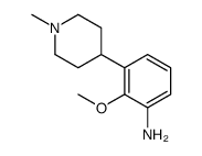 2-methoxy-3-(1-methylpiperidin-4-yl)aniline结构式