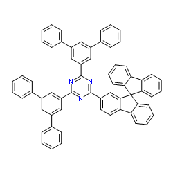 1,3,5-Triazine, 2-(9,9'-spirobi[9H-fluoren]-2-yl)-4,6-bis([1,1':3',1''-terphenyl]-5'-yl) Structure