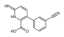 6-Amino-3-(3-cyanophenyl)picolinic acid Structure