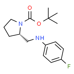 (S)-1-BOC-2-[(4-FLUORO-PHENYLAMINO)-METHYL]-PYRROLIDINE Structure