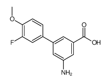 3-amino-5-(3-fluoro-4-methoxyphenyl)benzoic acid Structure