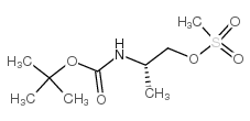 (S)-Methanesulphonic acid 2-Boc-aminopropyl ester Structure