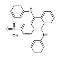9,10-dianilinoanthracene-2-sulfonic acid Structure