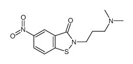 2-[3-(dimethylamino)propyl]-5-nitro-1,2-benzothiazol-3-one Structure