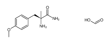 (2S)-2-amino-3-(4-methoxyphenyl)-2-methylpropionamide formic acid salt结构式