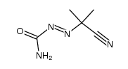 (1-cyano-1-methyl-ethyl)-diazenecarboxylic acid amide结构式