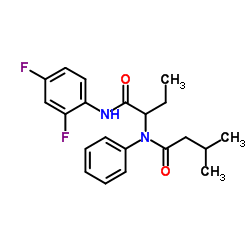 Butanamide, N-[1-[[(2,4-difluorophenyl)amino]carbonyl]propyl]-3-methyl-N-phenyl- (9CI) Structure