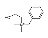 N-Benzyl-2-hydroxy-N,N-dimethylethanaminium结构式