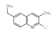 2-chloro-6-ethyl-3-methylquinoline Structure