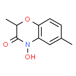 2,6-Dimethyl-4-hydroxy-2H-1,4-benzoxazin-3(4H)-one结构式