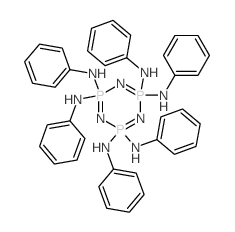 2l5,4l5,6l5-1,3,5,2,4,6-Triazatriphosphorine-2,2,4,4,6,6-hexamine,N2,N4,N6,N'2,N'4,N'6-hexaphenyl- structure