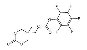 (5-methyl-2-oxo-1,3-dioxan-5-yl)methyl perfluorophenyl carbonate Structure