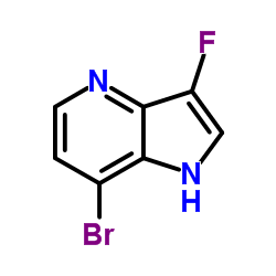 7-Bromo-3-fluoro-1H-pyrrolo[3,2-b]pyridine结构式
