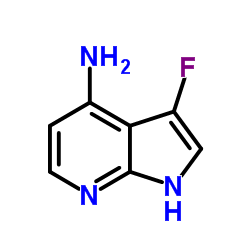 3-Fluoro-1H-pyrrolo[2,3-b]pyridin-4-amine结构式