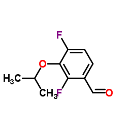 2,4-Difluoro-3-(1-methylethoxy)benzaldehyde structure
