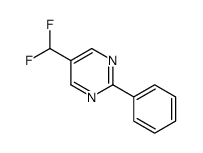 Pyrimidine, 5-(difluoromethyl)-2-phenyl- (9CI)结构式