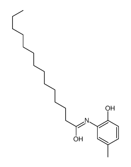 N-(2-hydroxy-5-methylphenyl)tetradecanamide结构式