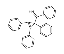 3-benzoyl-1,2,3-triphenylcyclopropene imine结构式