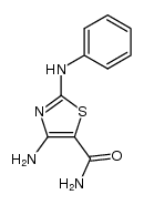 4-amino-2-anilino-thiazole-5-carboxylic acid amide Structure