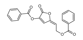 2-(4-benzoyloxy-5-oxofuran-2-ylidene)ethyl benzoate结构式