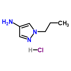1-Propyl-1H-pyrazol-4-amine hydrochloride (1:1)结构式