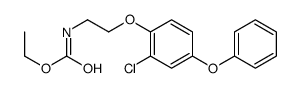 ethyl N-[2-(2-chloro-4-phenoxyphenoxy)ethyl]carbamate Structure