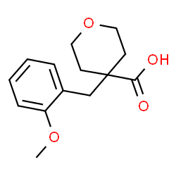 4-[(2-Methoxyphenyl)methyl]oxane-4-carboxylic acid结构式
