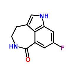 8-氟-1,3,4,5-四氢-6H-吡咯并[4,3,2-ef][2]苯并氮杂卓-6-酮结构式