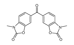 3-methyl-6-(3-methyl-2-oxo-1,3-benzoxazole-6-carbonyl)-1,3-benzoxazol-2-one Structure